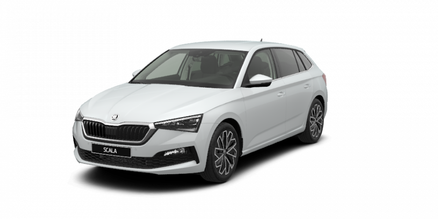 Škoda Scala, 1,0 TSI 81 KW 6-stup. mech., barva bílá