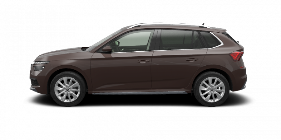 Škoda Kamiq, 1,5 TSI 110 kW 7-stup. automat., barva hnědá