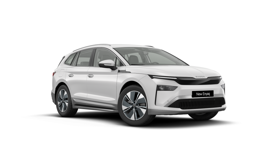 Škoda Enyaq iV, 63 kWh 150 kW 1° automatická, barva bílá