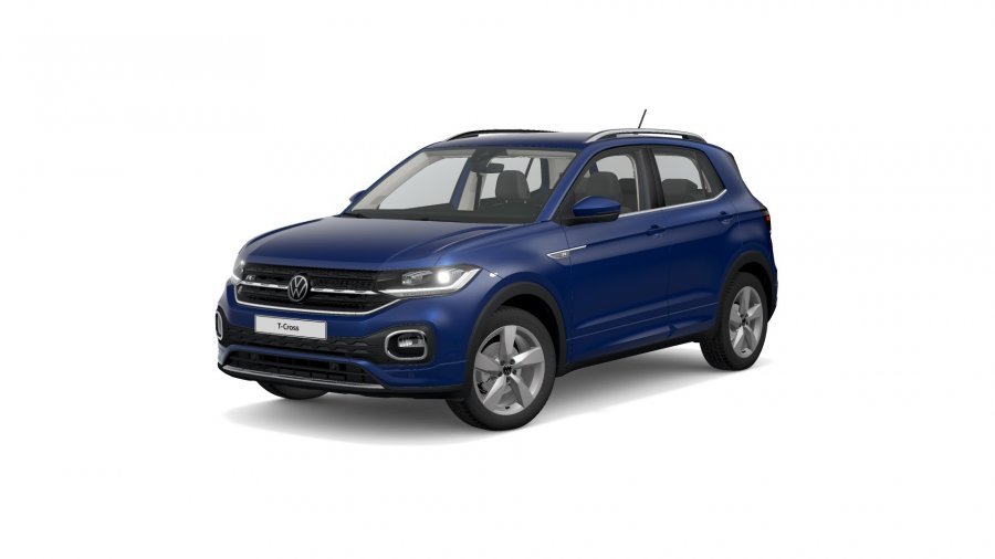 Volkswagen T-Cross, T-Cross Style 1,0 TSI 81 kW 6G, barva modrá