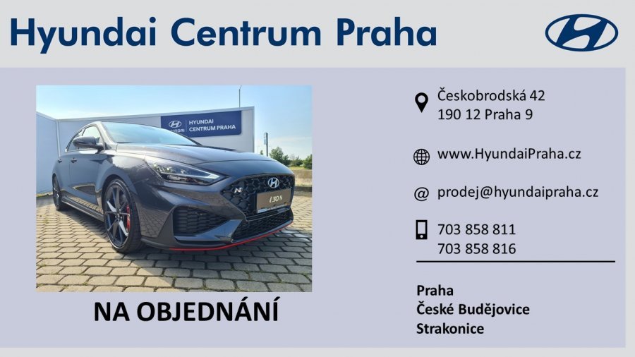 Hyundai i30, 2,0 T-GDI 206 kW (95 NAT) 8 st. DCT, barva šedá