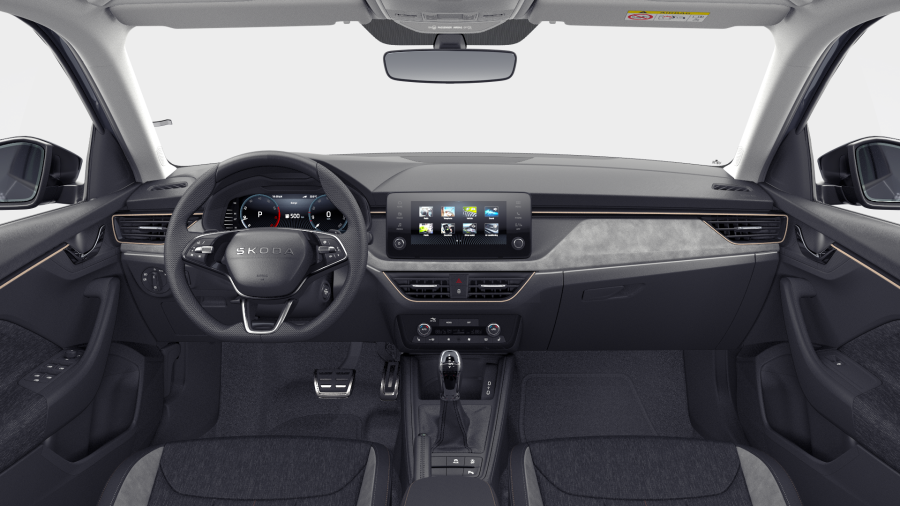 Škoda Scala, 1,5 TSI 110 kW 7° automatická DSG, barva šedá