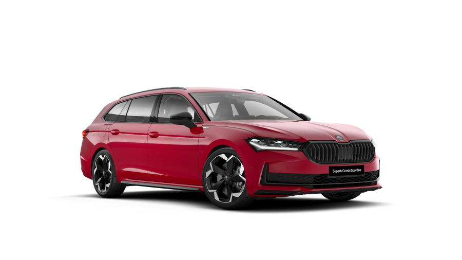 Škoda Superb, 2,0 TSI 195 kW 7° automatická DSG 4x4, barva červená