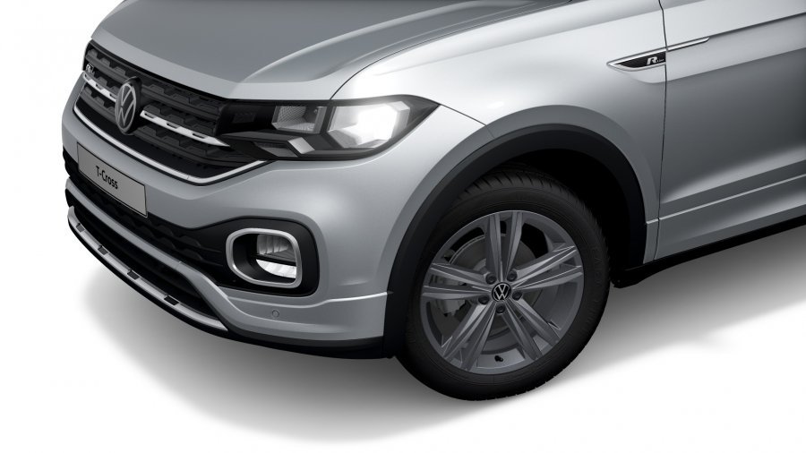 Volkswagen T-Cross, T-Cross Life 1,0 TSI 81 kW 6G, barva stříbrná