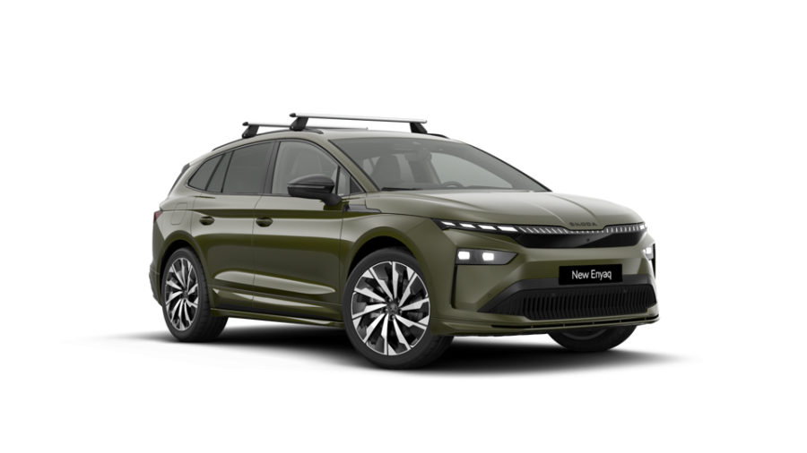 Škoda Enyaq iV, 82 kWh 1-stup. automat. 4x4, barva zelená