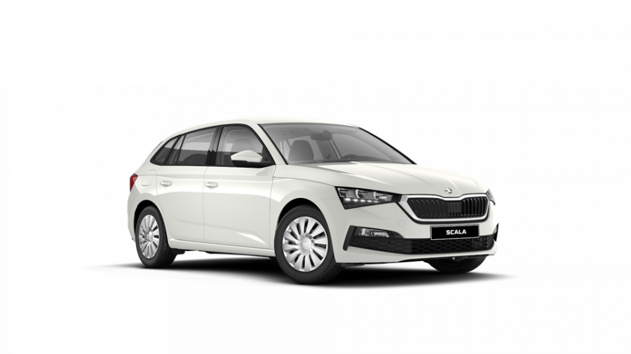 Škoda Scala, 1,0 TSI 81 KW 6-stup. mech., barva bílá