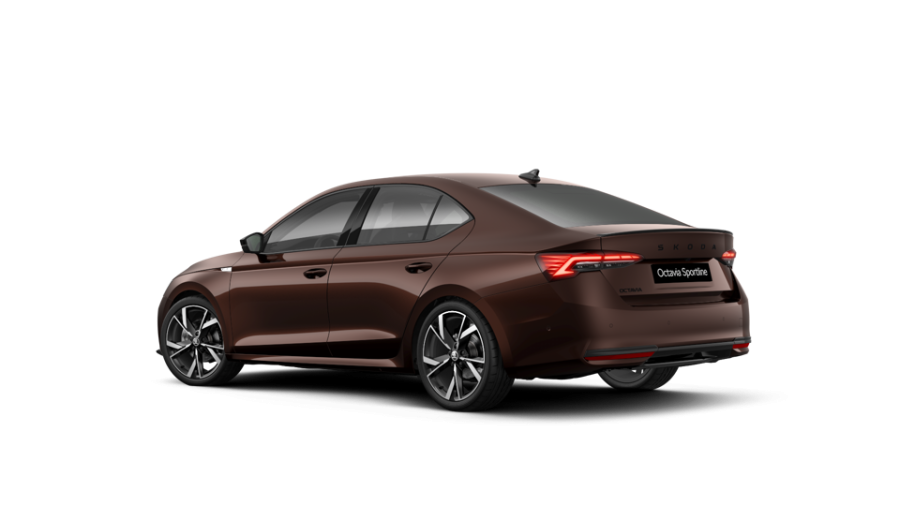 Škoda Octavia, 1,5 TSI m-HEV 110 kW 7° automatická DSG, barva hnědá