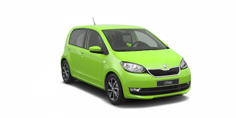 Škoda Citigo, 1,0 MPI 55 kW 5-stup. mech., barva zelená