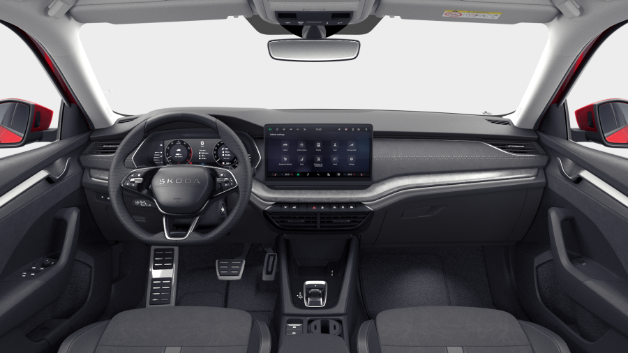 Škoda Octavia, 1,5 TSI m-HEV 110 kW 7° automatická DSG, barva červená