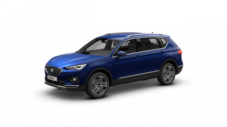 Seat Tarraco, Xcellence 2,0 TDI 150k 4WD DSG, barva modrá