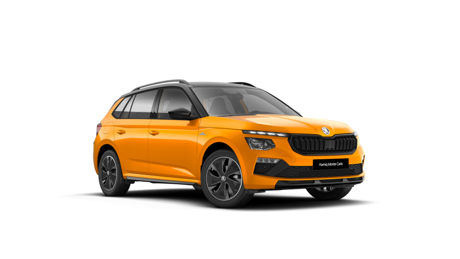 Škoda Kamiq, 1,0 TSI 85 KW 7-stup. automat., barva oranžová
