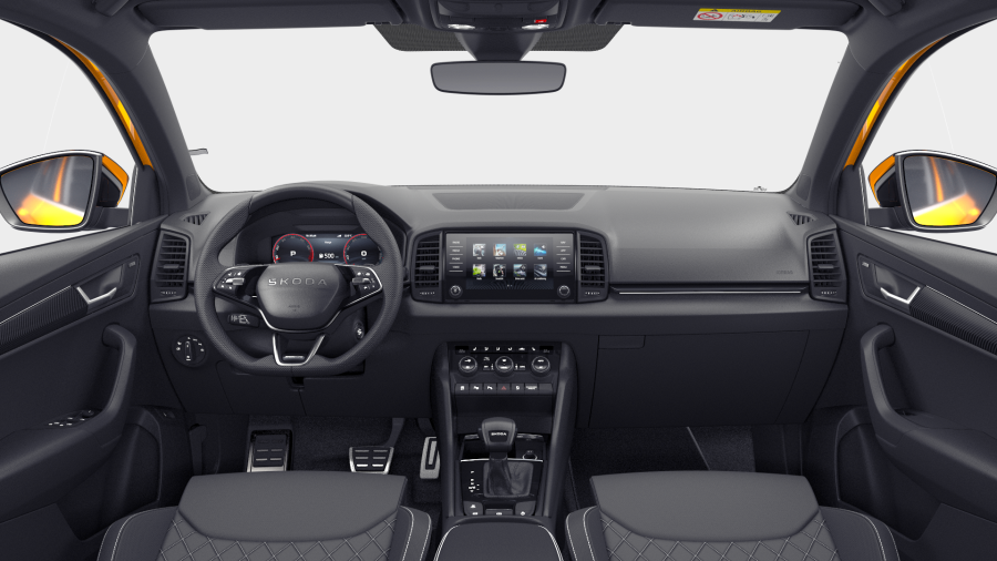 Škoda Karoq, 1,5 TSI 110 kW 7° automatická DSG, barva oranžová