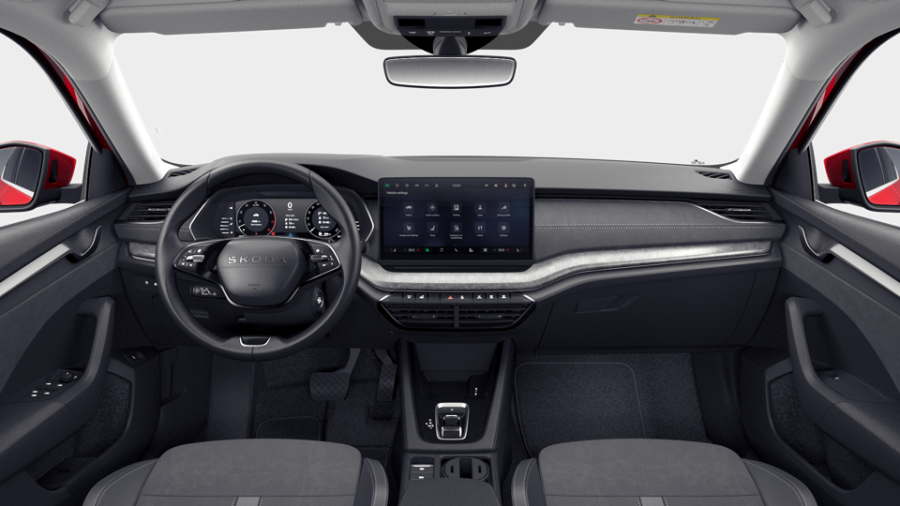 Škoda Octavia, 1,5 TSI m-HEV 110 kW 7° automatická DSG, barva červená