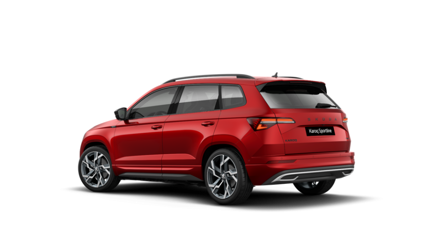 Škoda Karoq, 2,0 TSI 140 kW 7-stup. automat. 4x4, barva červená