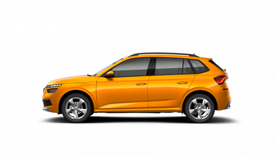 Škoda Kamiq, 1,5 TSI 110 kW 7-stup. automat., barva oranžová