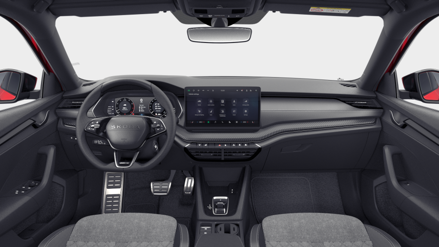 Škoda Octavia, 1,5 TSI m-HEV 110 kW 7° automatická DSG, barva červená