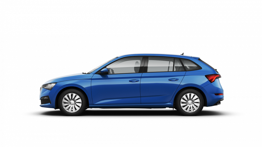 Škoda Scala, 1,0 TSI 70 kW 5-stup. mech., barva modrá