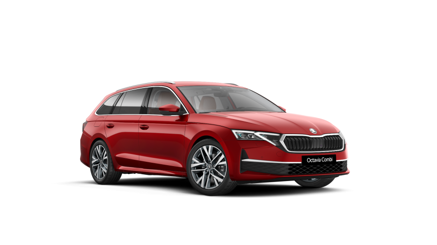 Škoda Octavia, 2,0 TDI 110 kW 7° automatická DSG, barva červená