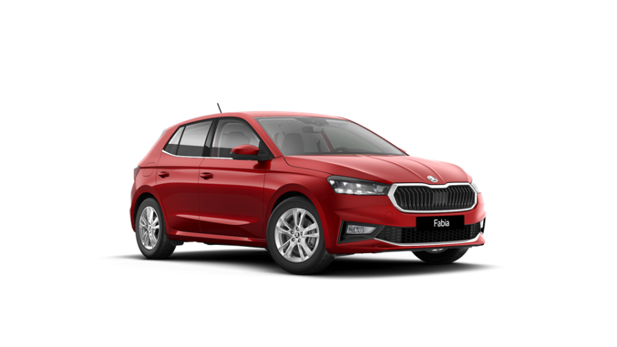 Škoda Fabia, 1,5 TSI 110 kW 7-stup. automat., barva červená