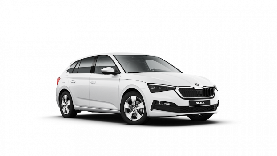 Škoda Scala, 1,5 TSI 110 kW 6-stup. mech., barva bílá