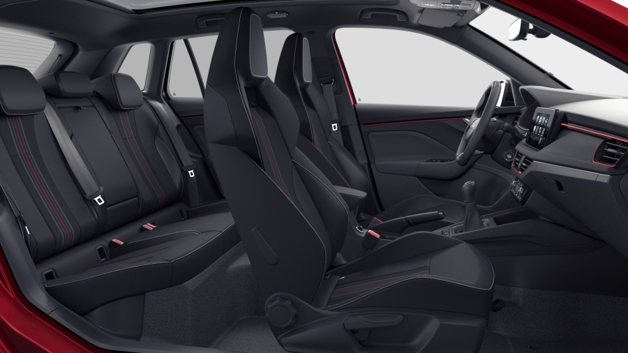 Škoda Kamiq, 1,0 TSI 85 kW 6-stup. mech., barva červená