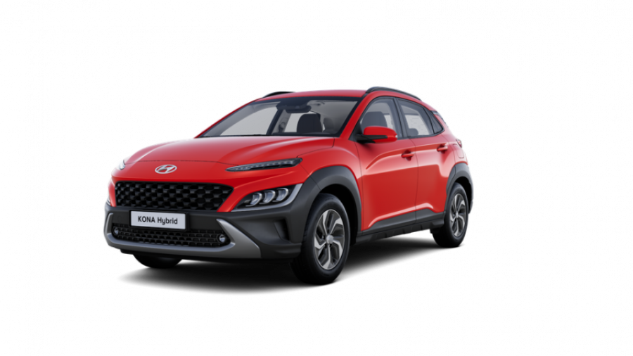 Hyundai Kona, 1,6 GDI HEV DCT, barva červená