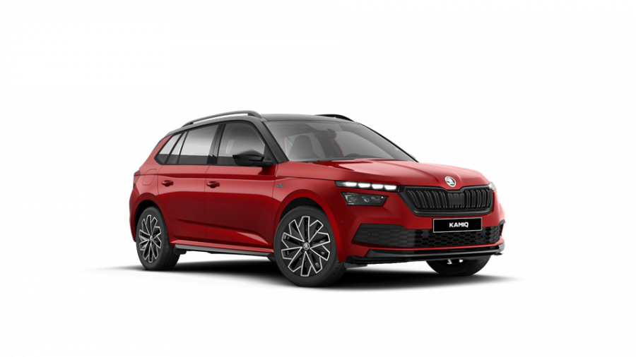 Škoda Kamiq, 1,5 TSI 110 kW 6-stup. mech., barva červená