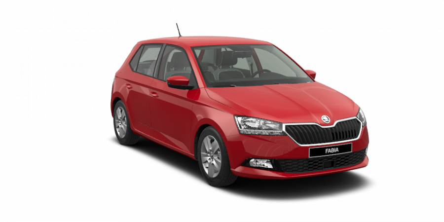 Škoda Fabia, 1,0 TSI 70 kW 5-stup. mech., barva červená