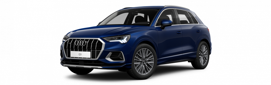Audi Q3, Q3 Advanced 40 TDI 147 kW q, barva modrá