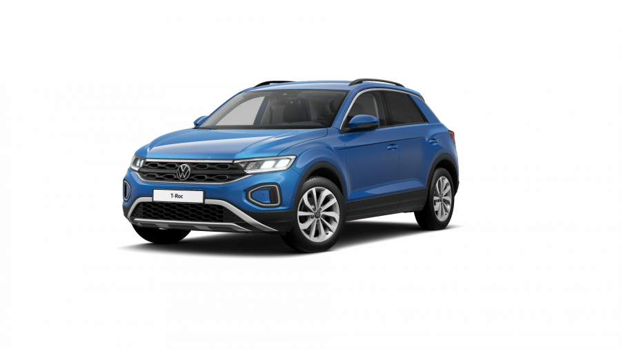 Volkswagen T-Roc, T-Roc Life 1,0 TSI 81kW 6G, barva modrá