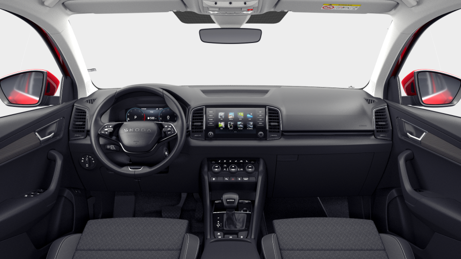 Škoda Karoq, 1,5 TSI 110 kW 7° automatická DSG, barva červená