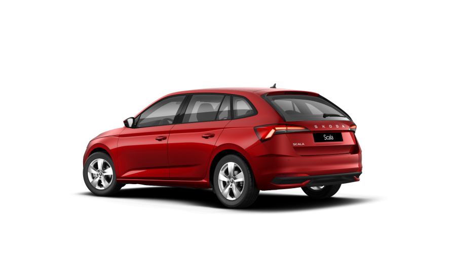 Škoda Scala, 1,5 TSI 110 kW 6-stup. mech., barva červená