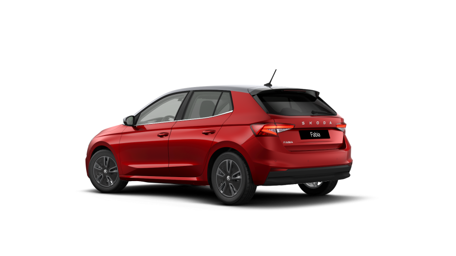 Škoda Fabia, 1,0 TSI 85 kW 7° automatická DSG, barva červená