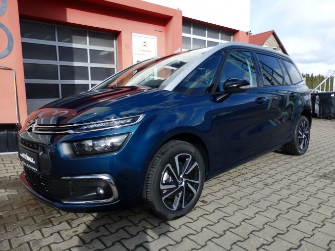 Citroën Grand C4 Spacetourer, Citroën Grand C4 SpaceTourer Shine Pack 2.0 160k EAT8 7 míst, barva modrá