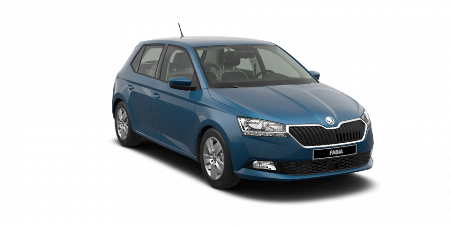 Škoda Fabia, 1,0 TSI 70 kW 5-stup. mech., barva modrá