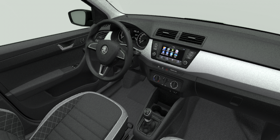Škoda Fabia, 1,0 MPI 55 kW 5-stup. mech., barva černá