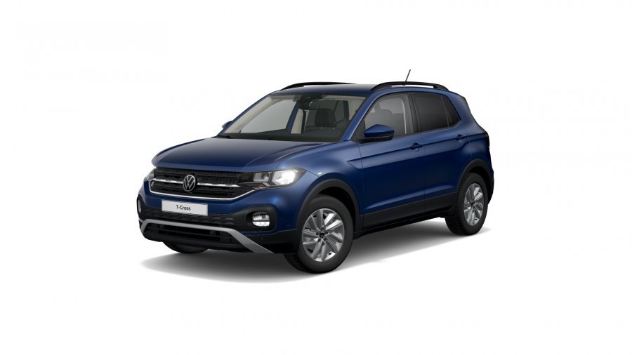 Volkswagen T-Cross, T-Cross Life 1,0 TSI 81 kW 6G, barva modrá