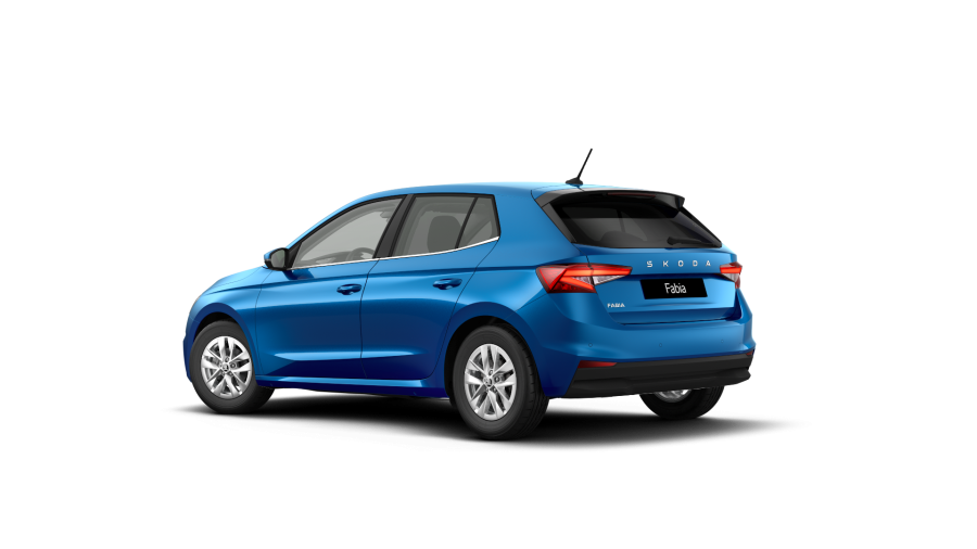 Škoda Fabia, 1,0 TSI 70 kW 5° manuální, barva modrá