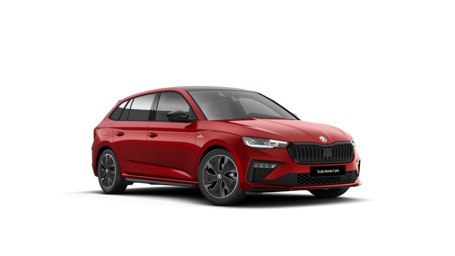 Škoda Scala, 1,0 TSI 85 kW 7° automatická DSG, barva červená