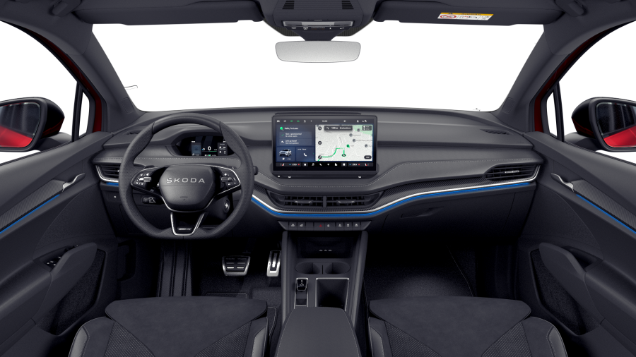 Škoda Elroq, 82 kWh 210 kW 1° převodovka, barva červená