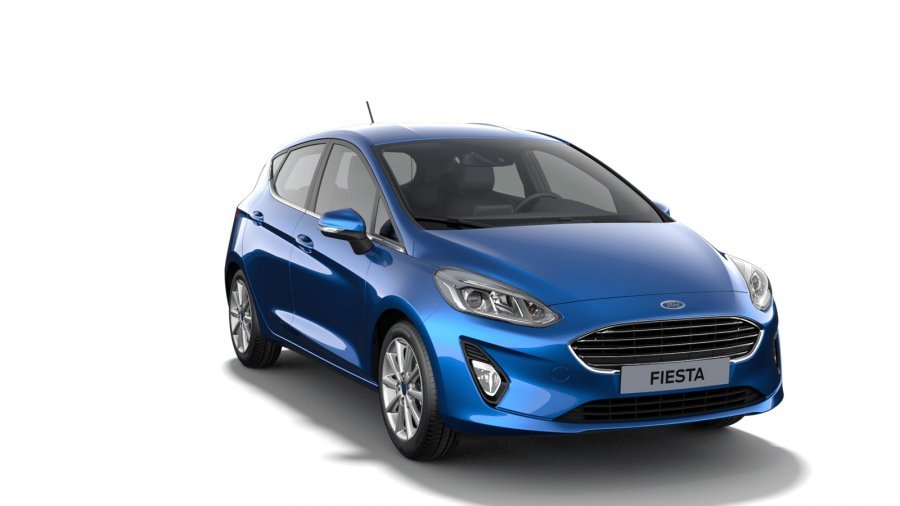 Ford Fiesta, Titanium, 5dveřová, 1,0 EcoBoost 70 kW/95 k, 6st. manuální, barva modrá