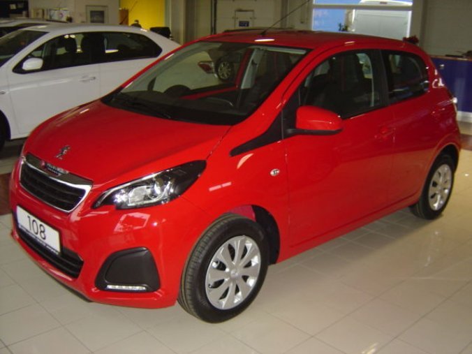 Peugeot 108, Active 1.0 VTi 72 S&S MAN5, barva červená