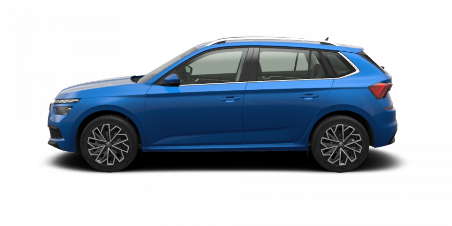Škoda Kamiq, 1,5 TSI 110 kW 7-stup. automat., barva modrá
