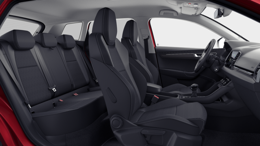 Škoda Karoq, 1,5 TSI 110 kW 7° automatická DSG, barva červená