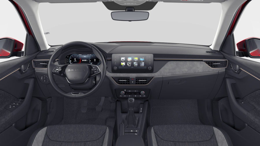 Škoda Kamiq, 1,0 TSI 85 kW 6° manuální, barva červená