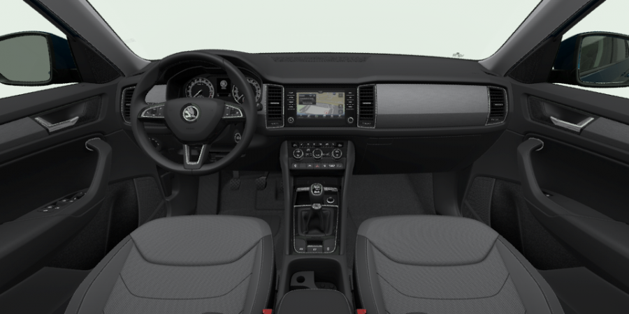 Škoda Kodiaq, 2,0 TDI 110 kW 6-stup. mech. 4x4, barva modrá