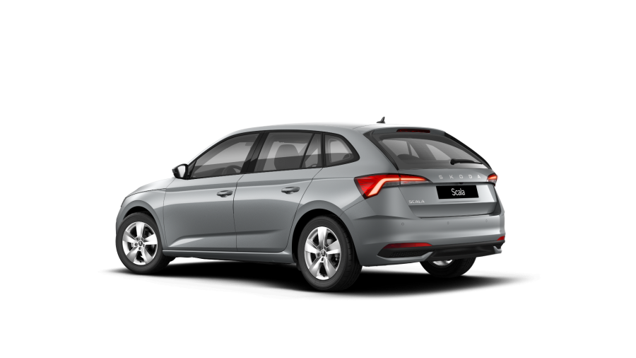 Škoda Scala, 1,0 TSI 70 kW 5° manuální, barva stříbrná