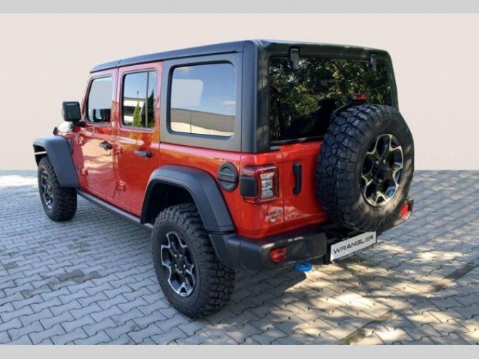 Jeep Wrangler, 2.0T 4xe PHEV 380k 8AT Rubicon, barva červená