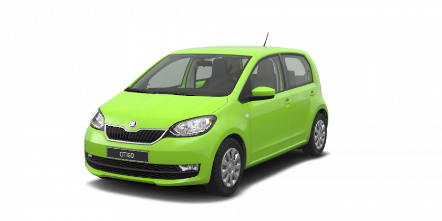 Škoda Citigo, 1,0 MPI 44 kW 5-stup. mech., barva zelená