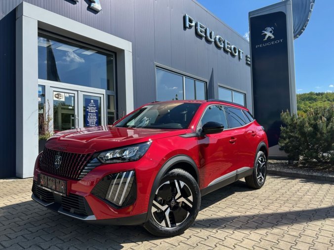 Peugeot 2008, Peugeot 2008 ALLURE Hybrid 145k e-DCS6, barva červená